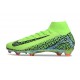 Nike Air Zoom Mercurial Superfly X Elite FG Grön Svart 