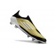 adidas F50 Elite Laceless FG Guld Svart Vit