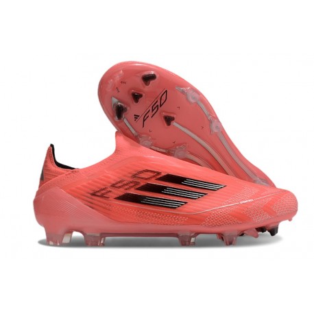 adidas F50 Elite Laceless FG Orange Svart