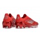 adidas F50 Elite Laceless FG Röd Silver