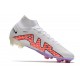 Nike Zoom Mercurial Superfly 9 Elite FG Vit Svart Röd