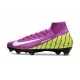 Nike Air Zoom Mercurial Superfly X Elite FG Lila Gul Vit