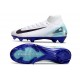 Nike Air Zoom Mercurial Superfly X Elite FG Vit Blå Svart