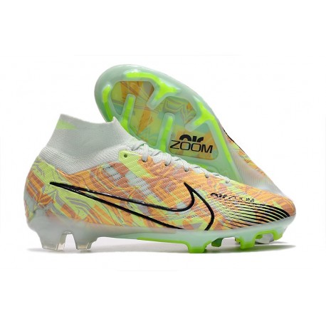 Nike Zoom Mercurial Superfly 9 Elite FG Bonded - Grön Blå Orange