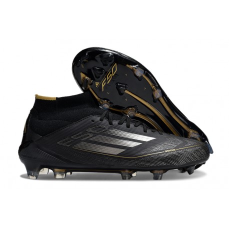 Fotboll Skor adidas F50 Elite Mid FG Svart
