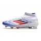 Fotboll Skor adidas F50 Elite Mid FG Vit Röd Blå
