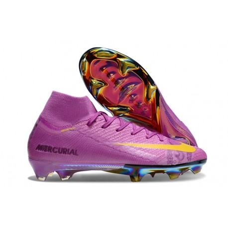 Nike Zoom Mercurial Superfly 10 Elite FG Lila Gul