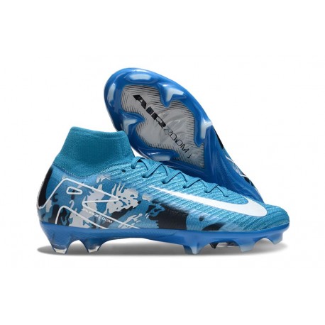 Nike Zoom Mercurial Superfly 10 Elite FG Blå Vit