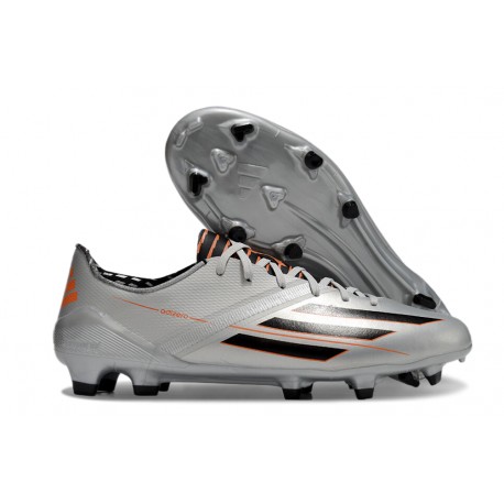 adidas Fotbollsskor F50 Elite FG Silver Svart