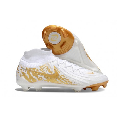 Fotbollsskor Nike Phantom Luna II Elite FG Vit Guld