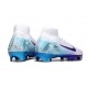 Nike Zoom Mercurial Superfly 10 Elite FG Vit Blå Lila