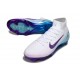 Nike Zoom Mercurial Superfly 10 Elite FG Vit Blå Lila