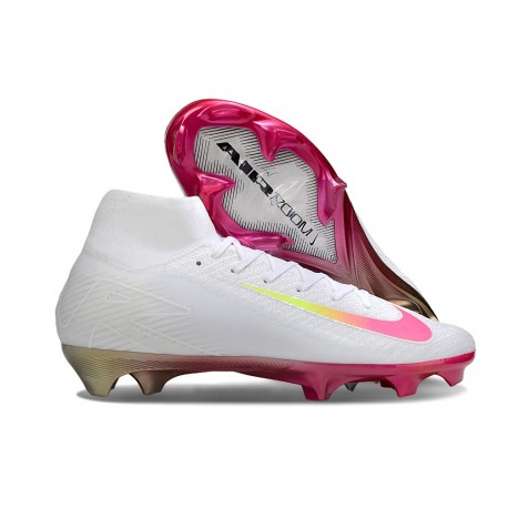 Nike Zoom Mercurial Superfly 10 Elite FG Vit Rosa