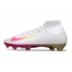 Nike Zoom Mercurial Superfly 10 Elite FG Vit Rosa