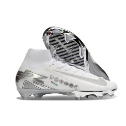 Nike Zoom Mercurial Superfly 10 Elite FG Vit Silver
