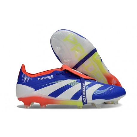 Adidas Predator Foldover Tongue Elite FG Blå Vit Röd 