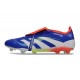 Adidas Predator Foldover Tongue Elite FG Blå Vit Röd 