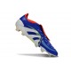 Adidas Predator Foldover Tongue Elite FG Blå Vit Röd 