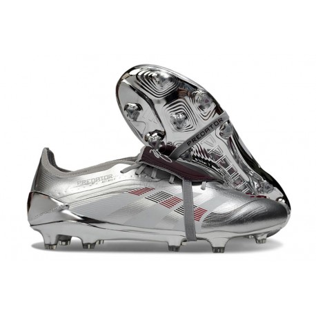 Adidas Predator Tongue 25 Elite FG Silver