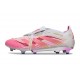 Adidas Predator Tongue 25 Elite FG Vit Rosa