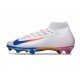 Fotbollsskor Nike Mercurial Superfly X Elite FG Vit Blå Röd