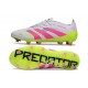 Fotbollsskor Adidas Predator Elite FG Vit Rosa Gul