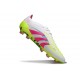 Fotbollsskor Adidas Predator Elite FG Vit Rosa Gul
