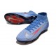 Fotbollsskor Nike Mercurial Superfly X Elite FG Blå Röd