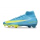 Fotbollsskor Nike Mercurial Superfly X Elite FG Blå Gul