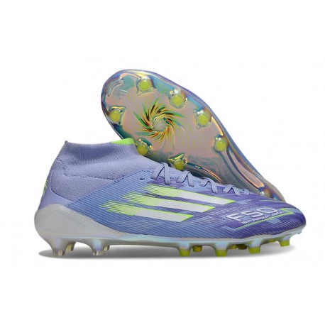 Fotboll Skor adidas F50 Elite Mid FG Lila Vit Gul