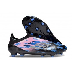 adidas F50 Elite Laceless FG Svart Rosa Blå
