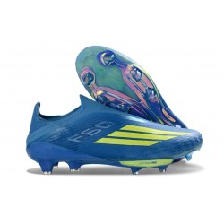 Fotbollsskor för Herrar adidas F50+ Snörlösa Elite FG X MESSI Blå Gul