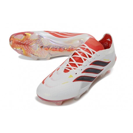 Adidas Predator Elite FG Fotbollsskor Vit Röd