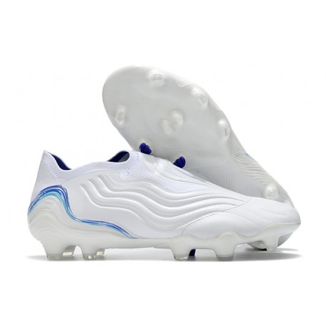 Fotbollsskor för Män adidas Copa Sense+ FG Diamond Edge - Vit Blå Navy