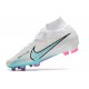 Nike Zoom Mercurial Superfly 9 Elite FG Vit Blå