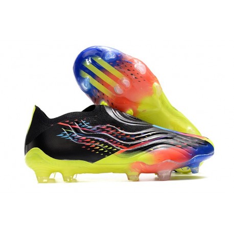 Fotbollsskor för Män adidas Copa Sense+ FG Al Rihla - Svart Turkos Gul