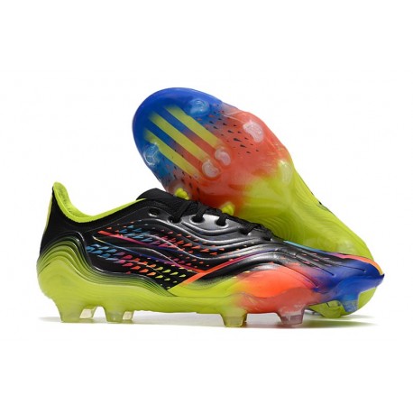 adidas Copa Sense.1 FG Fotbollsskor Al Rihla - Svart Turkos Gul