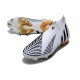 Adidas Predator Edge+ FG Herrar Vit Svart Guld