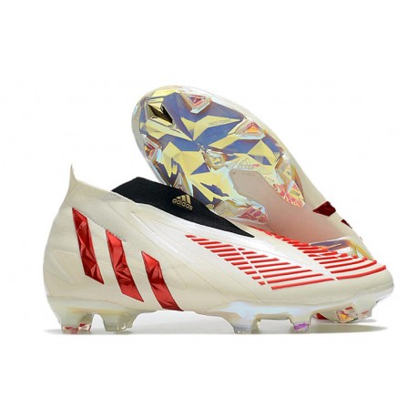 Adidas Predator Edge+ FG Herrar Vit Röd