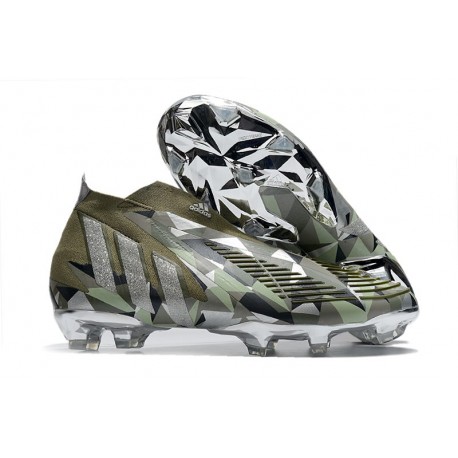 Adidas Predator Edge+ FG Herrar Swarovski - Grön Silver