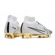 Nike Zoom Mercurial Superfly 9 Elite FG Vit Guld