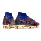 Nike Zoom Mercurial Superfly 9 Elite FG Blå Rosa Svart