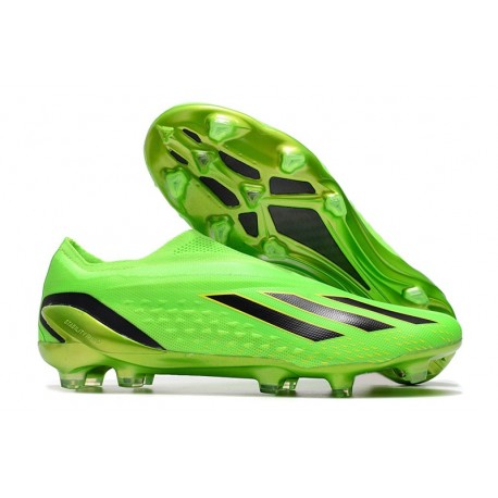 Fotbollsskor adidas X Speedportal+ FG Game Data - Grön Svart Gul