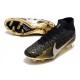 Nike Zoom Mercurial Superfly IX Elite FG Svart Guld Silver